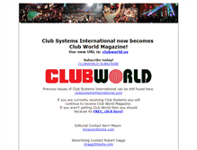 Tablet Screenshot of clubsystemsinternational.com